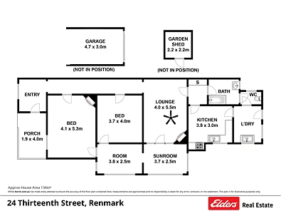 24 Thirteenth Street, Renmark, SA 5341, 3 Bedrooms, 1 Bathrooms, Apartment