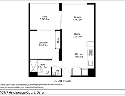 6409/7 Anchorage Court, Darwin City, Darwin City, 1 Schlafzimmer, 1 Badezimmer, Unit