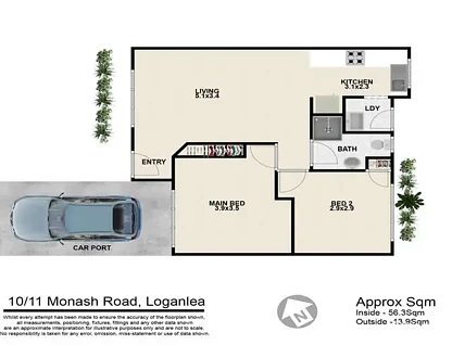 10/11 Monash Rd, Loganlea, Brisbane - Southern Region, 2 phòng ngủ, 1 phòng tắm, Unit
