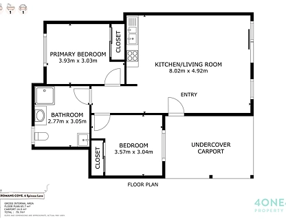 6 Spinosa Lane, Herdsmans Cove, Hobart, 2房, 1浴, Unit