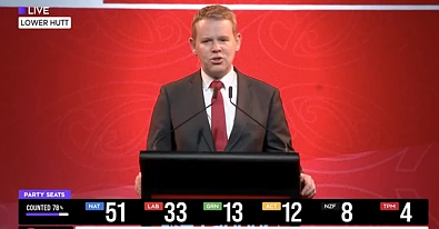 Chris Hipkins承认败选：工党无法组建政府