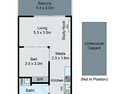 B110/60 Autumn Terrace, Clayton South, South East Melbourne, 1 રૂમ, 1 બાથરૂમ, Apartment