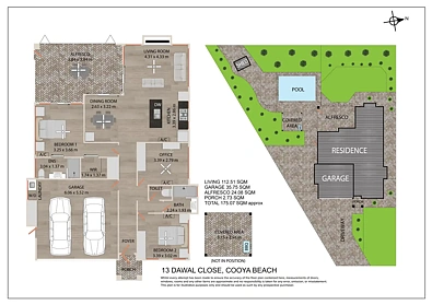Plano ng Bahay - 13 Dawal Close, Cooya Beach, QLD 4873