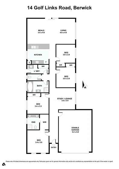 Plano ng Palapag - 14 Golf Links Road, Berwick, VIC 3806