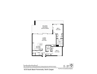 9/30 South Beach Promenade, North Coogee, South West Perth, 2 कमरे, 2 बाथरूम, Apartment