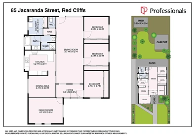 85 Jacaranda Street, Red Cliffs, VIC 3496, 3 Bedrooms, 1 Bathrooms, House