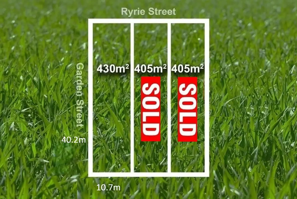 East Geelong Prime Corner Block in East Geelong Dual Street Access