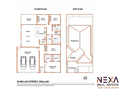 ਮੰਜ਼ਿਲ ਦੀ ਯੋਜਨਾ - 54 Millau Street, Wallan, VIC 3756