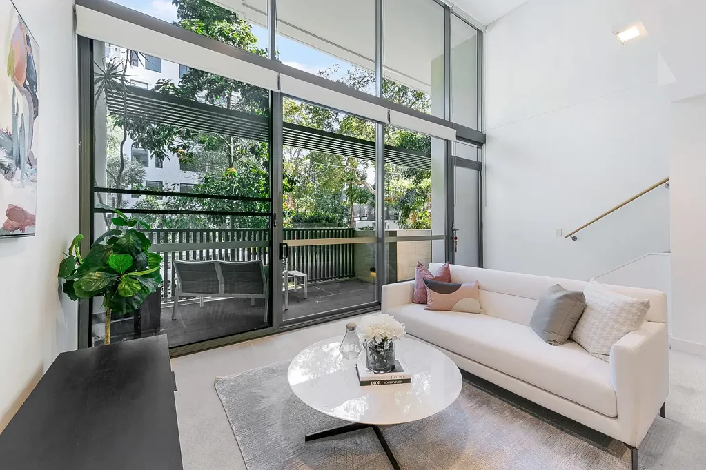 Rosebery 1 Bedroom A refined townhouse style split level elevated by natural light