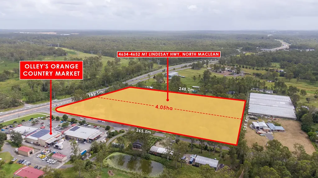 North Maclean This is a rare found opportunity of 4.05Ha flat land with 2 lot numbers