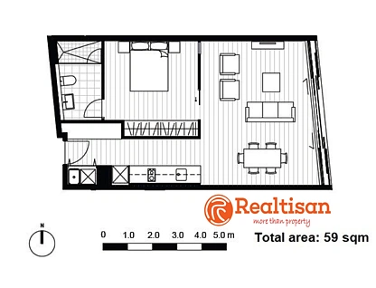 1002/6 Little Hay Street, Haymarket, Sydney CBD, 1 Schlafzimmer, 1 Badezimmer, Apartment