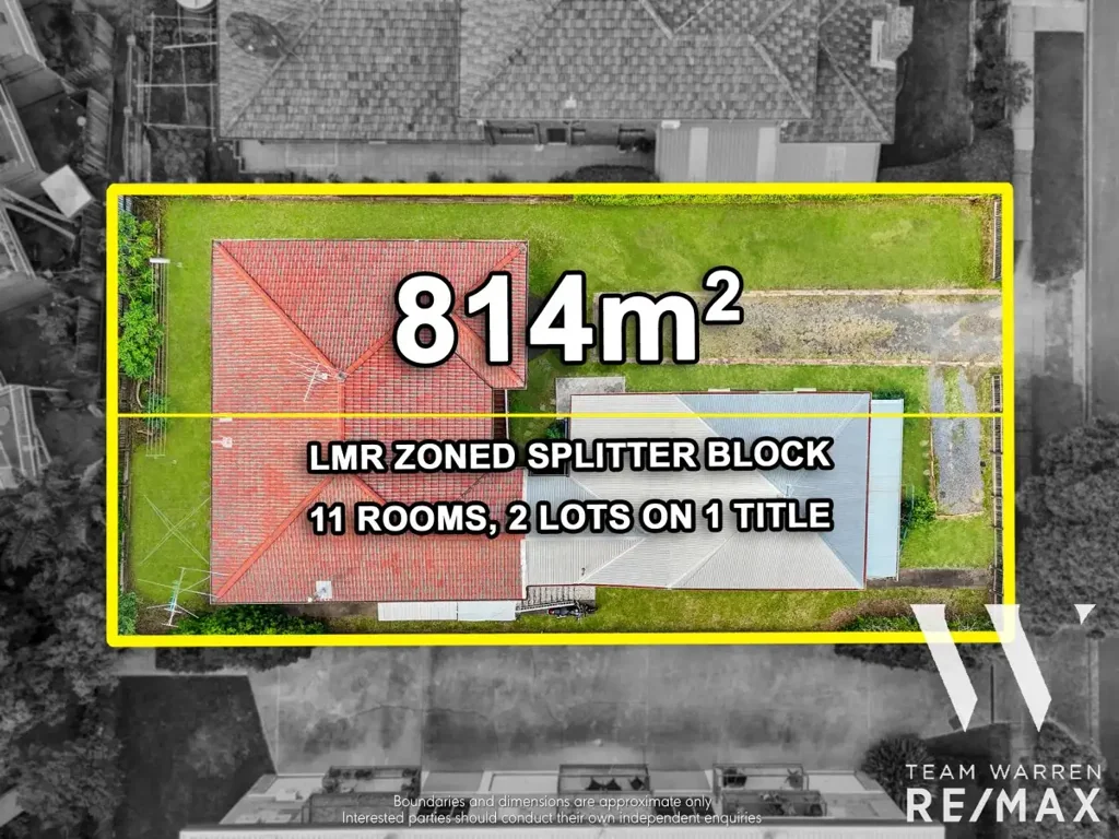 Annerley 11房  现金奶牛 | 年租金潜力216K | LMR区划 2地块分割开发机会  CASH COW | $216K/yr Rental Potential | LMR Zoned 2 Lot Splitter Development Opportunity