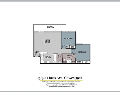 13/9-11 Bass Avenue, Cowes, Traralagon , 2房, 1浴, Apartment