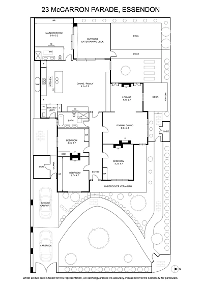 Plano ng Bahay - 23 McCarron Parade, Essendon, VIC 3040