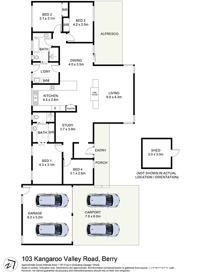 103 Kangaroo Valley Road, Berry, NSW 2535, 4房, 2浴, House