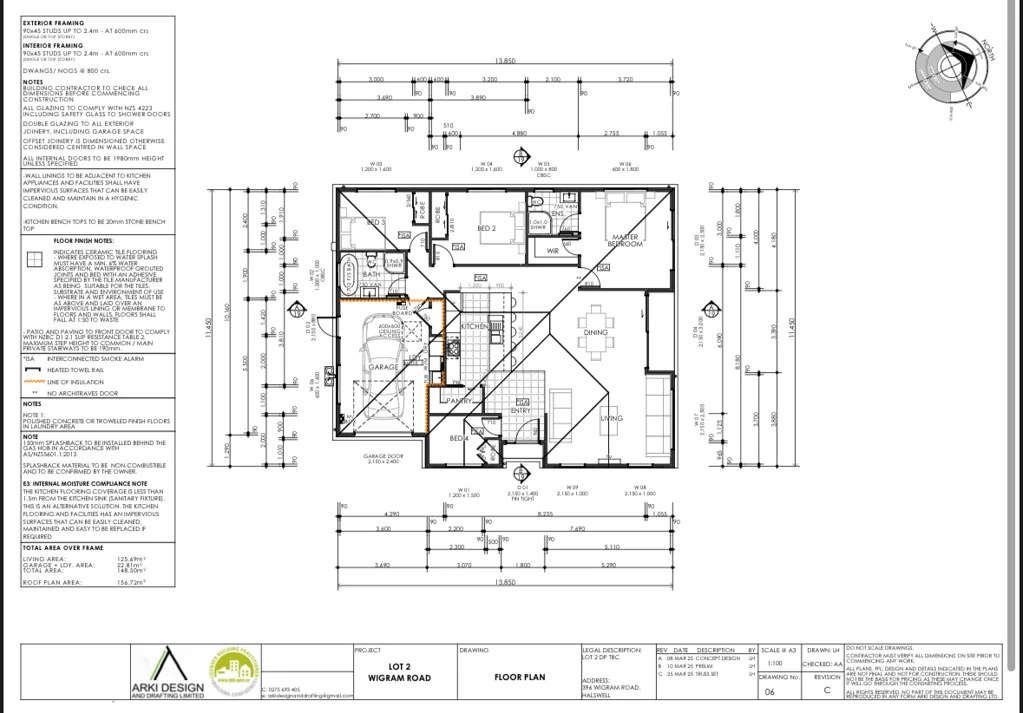 Halswell 3房  Brand New Modern Home