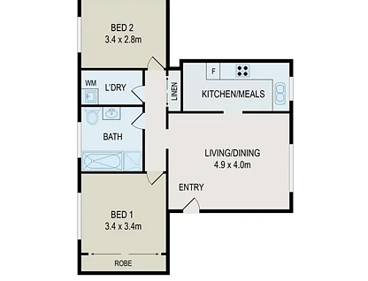 6/29 - 31 Baxter Avenue, Kogarah, St George, 2 Schlafzimmer, 1 Badezimmer, Apartment
