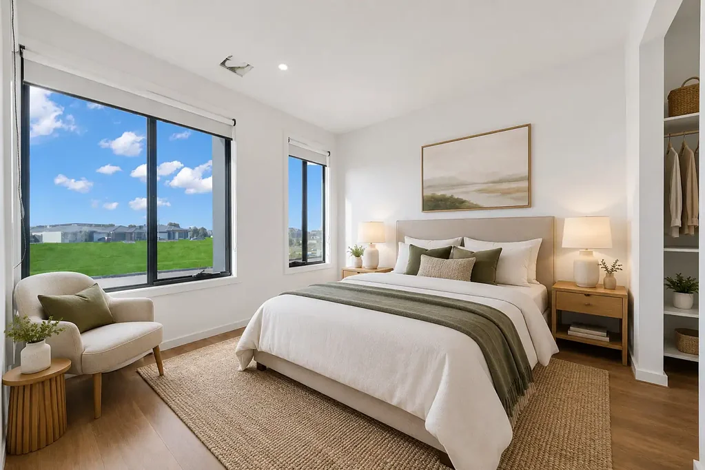 Wyndham Vale 4房 步行即达商圈 优质石材台面 双主卧带卫 2.7米高顶 现代厨房电器 低维护景观 Brand New Home with 2 Master Bedrooms, Stamp Duty Savings and $10,000 FHOG for Eligible Buyers!