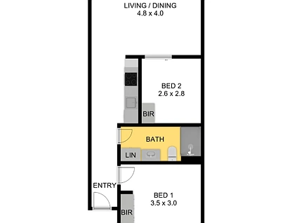 22/31 Halifax Street, Adelaide, Adelaide CBD, 2 Kuwarto, 1 Banyo, Apartment
