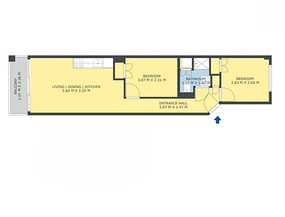 1208/53 Cook Street, Auckland Central, Auckland City, 2 Bedrooms, 2 Bathrooms, Apartment