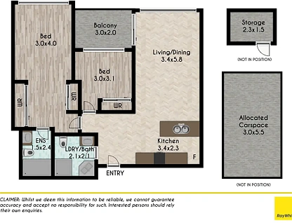 1804/5 SECOND Avenue, Blacktown, Western Suburbs, 2 غرف, 2 حمامات, Unit