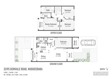 Plano ng Bahay - 23/95 Gemvale Road, Mudgeeraba, QLD 4213