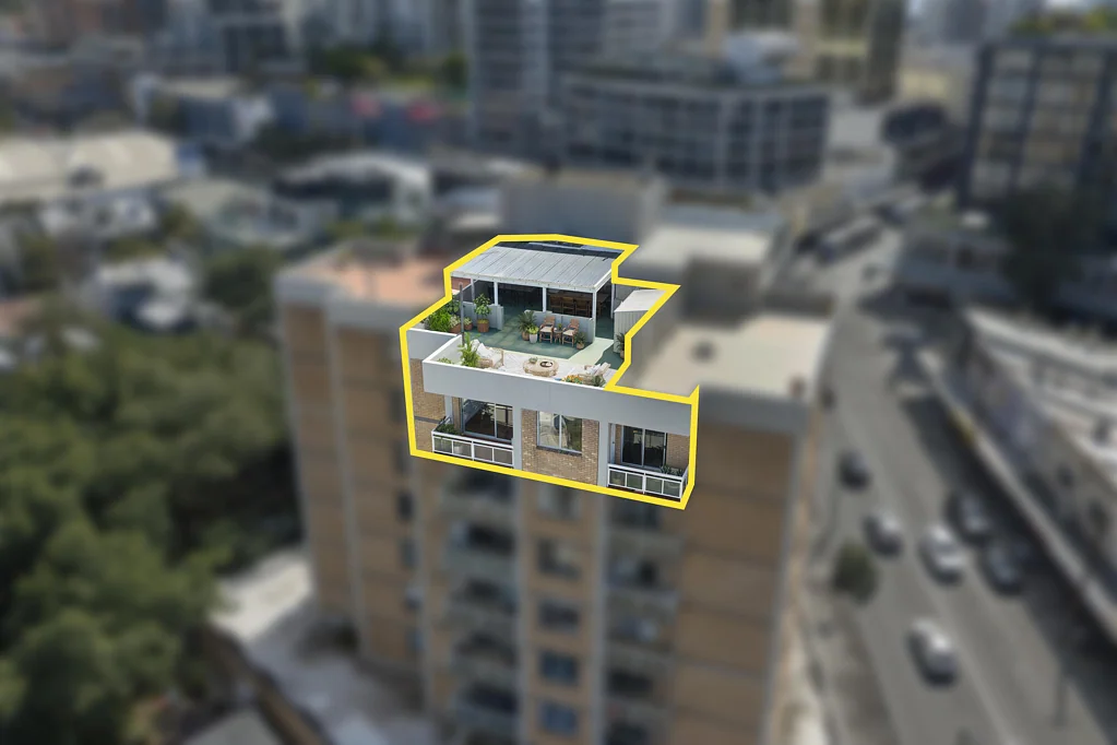 Bondi Junction 2બેડરૂમ 217sqm Top-Floor Sanctuary With Panoramic Views & Private Rooftop Terrace on Title
