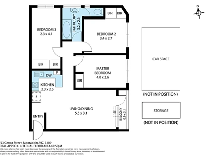 3/23 Genoa Street, Moorabbin, VIC 3189, 3 ਕਮਰੇ, 1 ਬਾਥਰੂਮ, Apartment