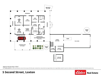 5 Second Street, Loxton, SA 5333, 3 Bedrooms, 1 Bathrooms, House