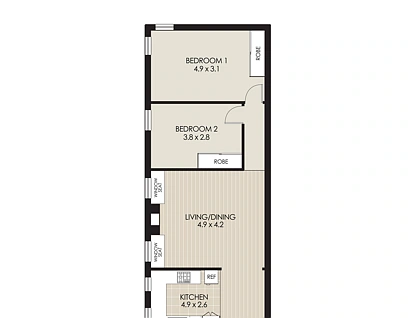 4/79 Kurraba Road, Kurraba Point, Lower North Shore, 2 chambres, 1 salles de bain, Apartment