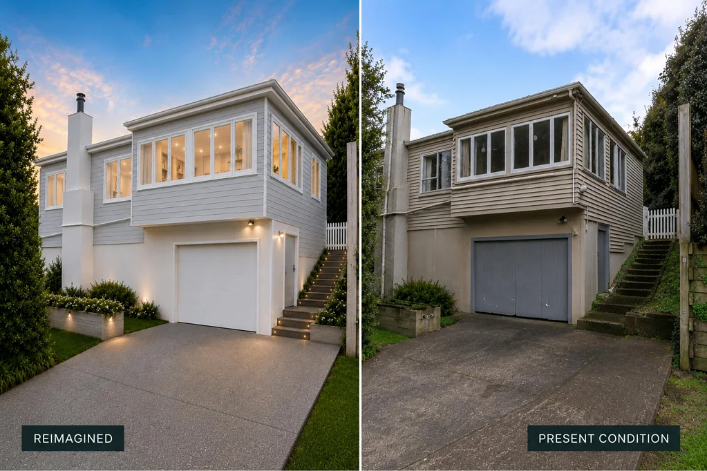 Mairangi Bay 2房  FREEHOLD. RANGITOTO ZONE. RENO OPPORTUNITY.