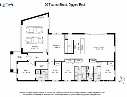 20 Teatree Street, Diggers Rest, VIC 3427, 4 Kuwarto, 2 Banyo, House