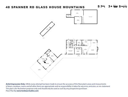 48 Spanner Road, Glass House Mountains, Sunshine Coast, 6 ਕਮਰੇ, 3 ਬਾਥਰੂਮ, House