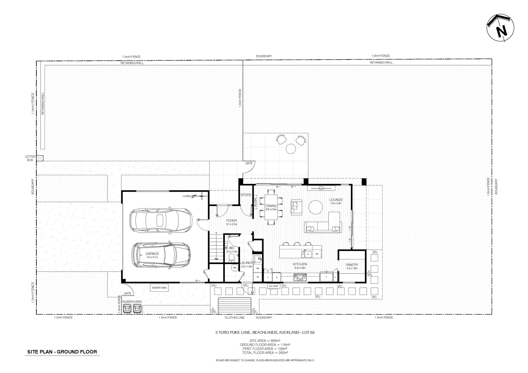 2 Toro Puke Lane, Beachlands, Manukau City, Auckland, 5 Bedrooms, 2 Bathrooms, House