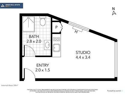 107/51 Garden Street, South Yarra, Inner East Melbourne, 1 غرف, 1 حمامات, Apartment