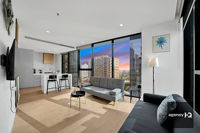 Melbourne 1બેડરૂમ EXPLORE MODERN COMFORT: 1-Bedroom Oasis in the Heart of Melbourne