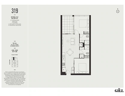 319/2 Gillies Street, Essendon North, North Melbourne, 2 rūma, 2 rūma horoi, Apartment