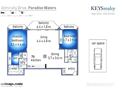 151/2 Admiralty Drive, Surfers Paradise, Gold Coast, 2 habitaciones, 2 baños, Apartment