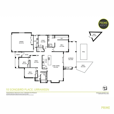Plano ng Bahay - 10 Songbird Place, Urraween, QLD 4655