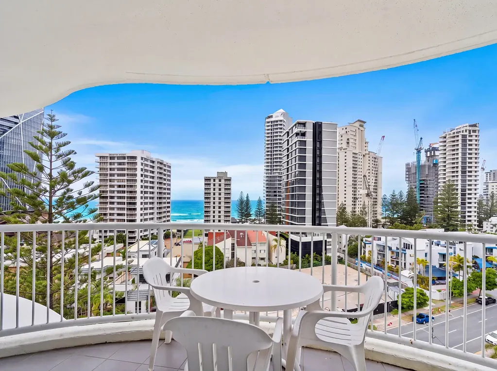Surfers Paradise 1બેડરૂમ Ocean and Skyline Views From East Corner Apartment