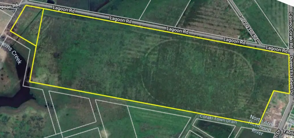 Coraki 62 Ha with Building Entitlement and Town Water