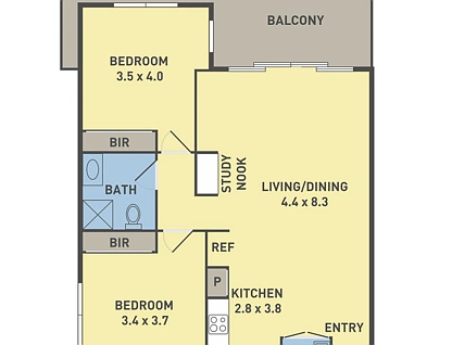 12/2 Monckton Place, Caroline Springs, Western Melbourne, 2 rūma, 1 rūma horoi, Apartment