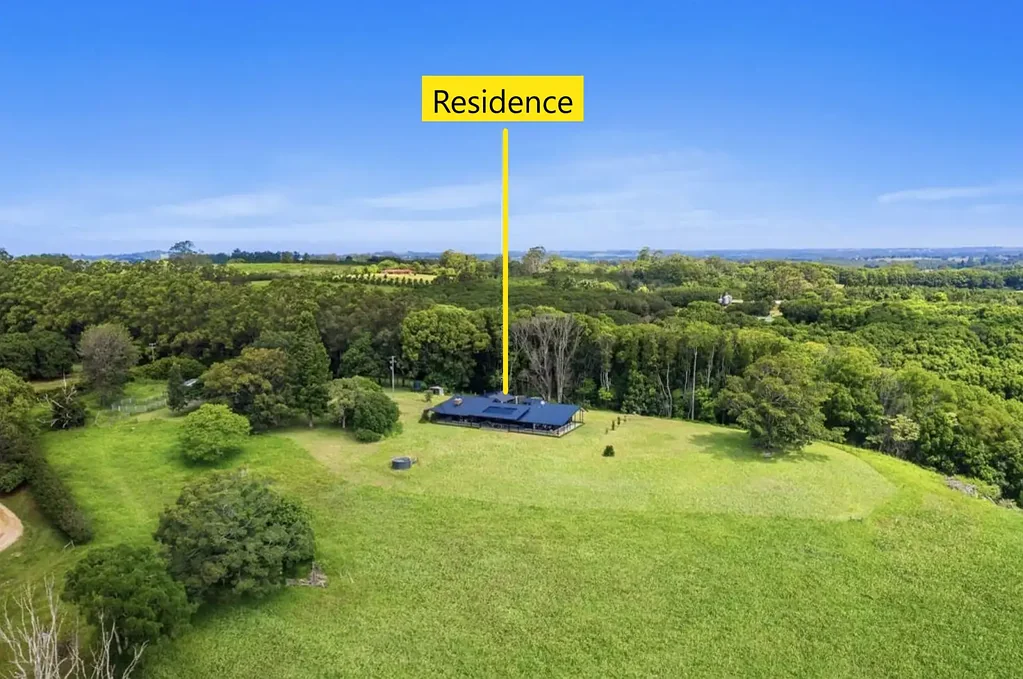 Federal 4 Bedroom 130 Acres in the Byron Hinterland with Approved 15 Lot Farmlet Sub-Division