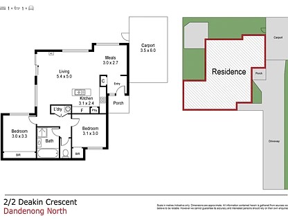 2/2 Deakin Crescent, Dandenong North, VIC 3175, 2房, 1浴, Unit