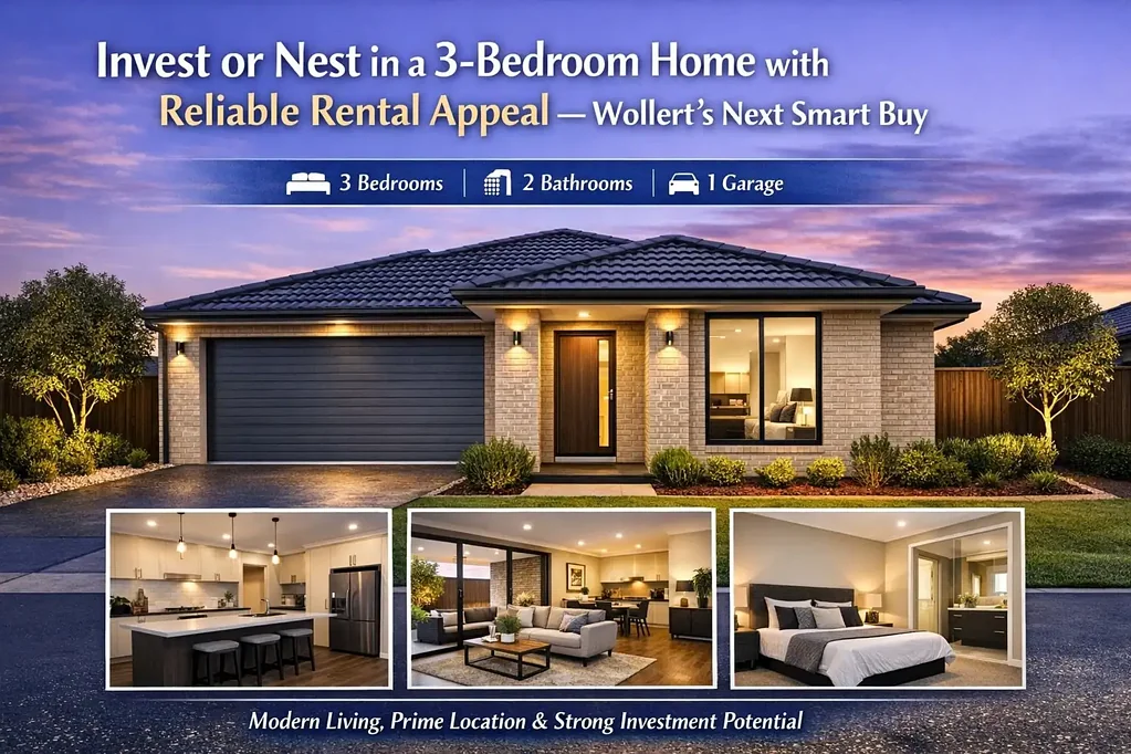 Wollert 3બેડરૂમ Invest or nest in a 3‑Bedroom Home with Reliable Rental Appeal — Wollert’s Next Smart Buy