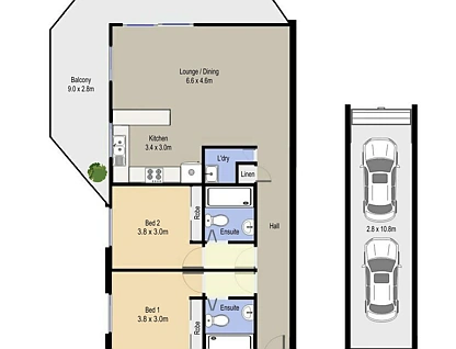 22/530-536 President Avenue, Sutherland, Sutherland Shire, 2 phòng ngủ, 2 phòng tắm, Apartment