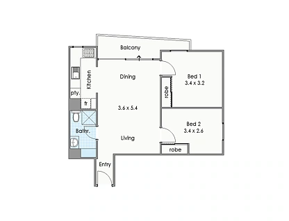 74/154 Mill Point Road, South Perth, Perth CBD, 2 chambres, 1 salles de bain, Apartment