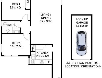 2/676 Rocky Point Road, Sans Souci, St George, 2 rūma, 1 rūma horoi, Apartment
