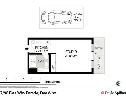 17/98 Dee Why Parade, Dee Why, NSW 2099, 1房, 1浴, Apartment