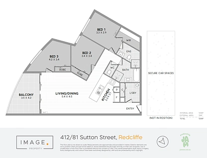412/81 Sutton Street, Redcliffe, Brisbane - Northern Region , 3 chambres, 2 salles de bain, Apartment